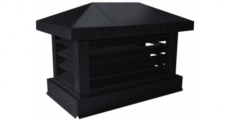 Дымник с жалюзи Стальной Бархат