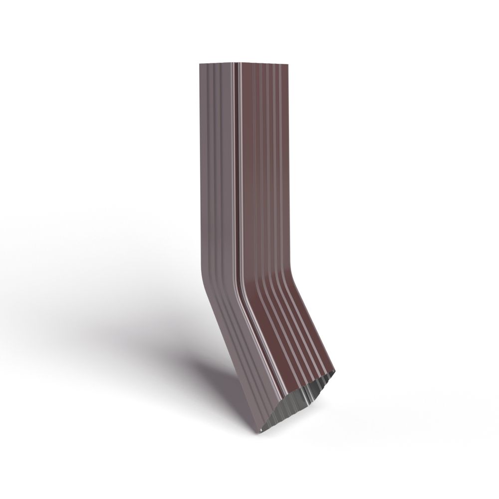 Труба водосточная 76х102х3000 с коленом полиэстер