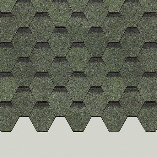 Гибкая черепица Docke Europa Карат Зеленый