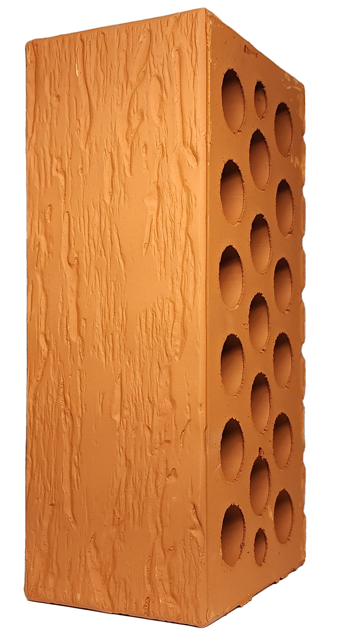 Ключищинский кирпич лицевой 1.4НФ персик византия