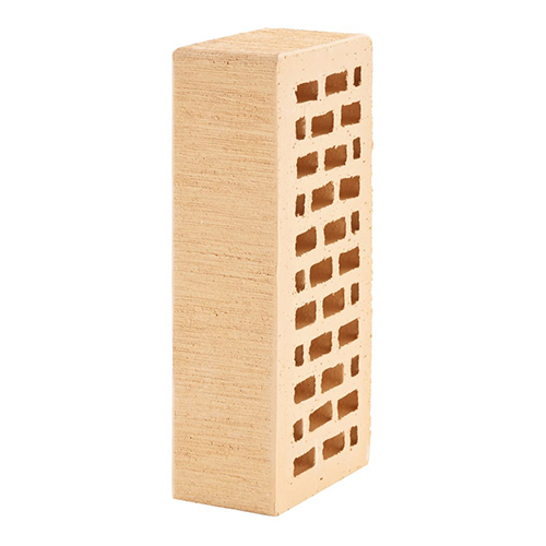 Кирпич ЛСР лицевой керамический пустотелый 1НФ пшеничный тростник