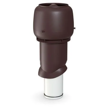 Выход вытяжки изолированный с колпаком Ø160/Ø225/500 мм шоколад