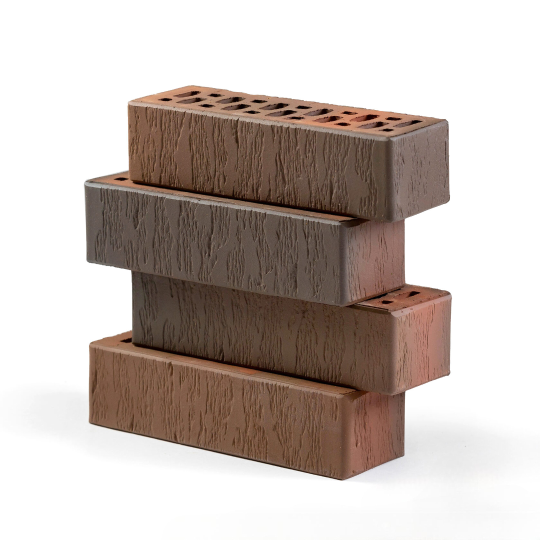 Кирпич лицевой Volgabrick Руст 0,7НФ №82