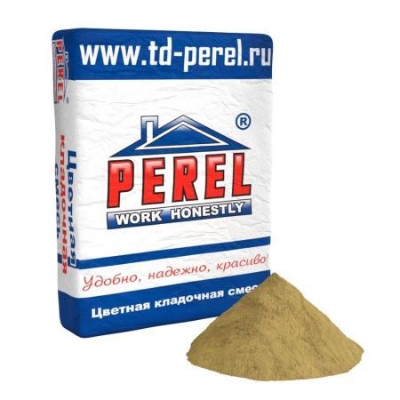 Смесь кладочная цветная Perel VL кремовый 0240 50 кг