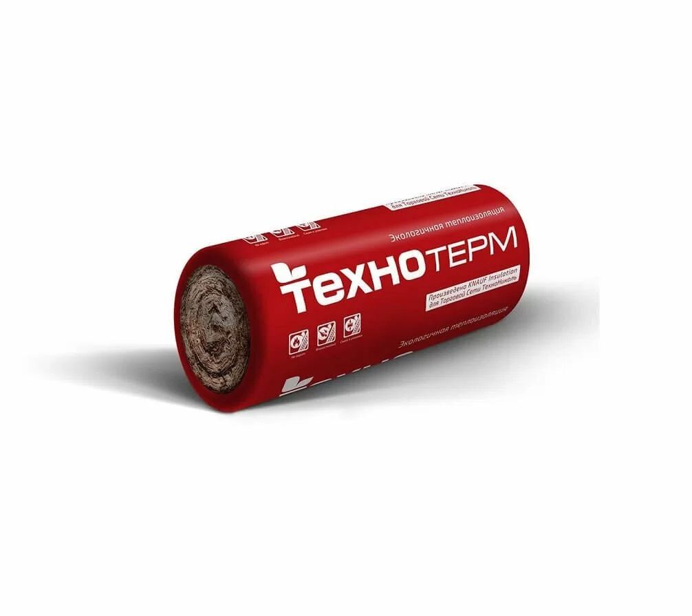 Мат минераловатный тепло-звукоизоляционный KNAUF ТехноТерм TR 040 Aquastatik 50х1220х7214 2 шт