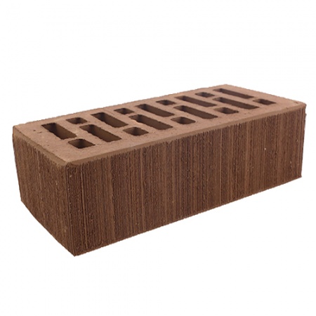 Кирпич лицевой Строма 1,4НФ коричневый бархат