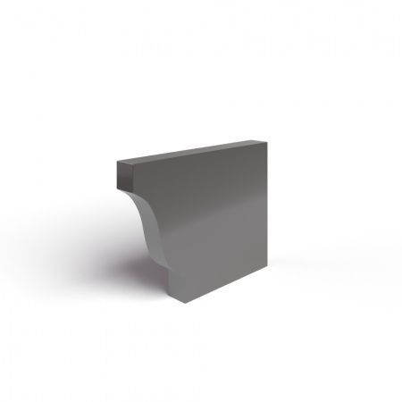 Заглушка желоба 120х86 правая полиэстер RR32