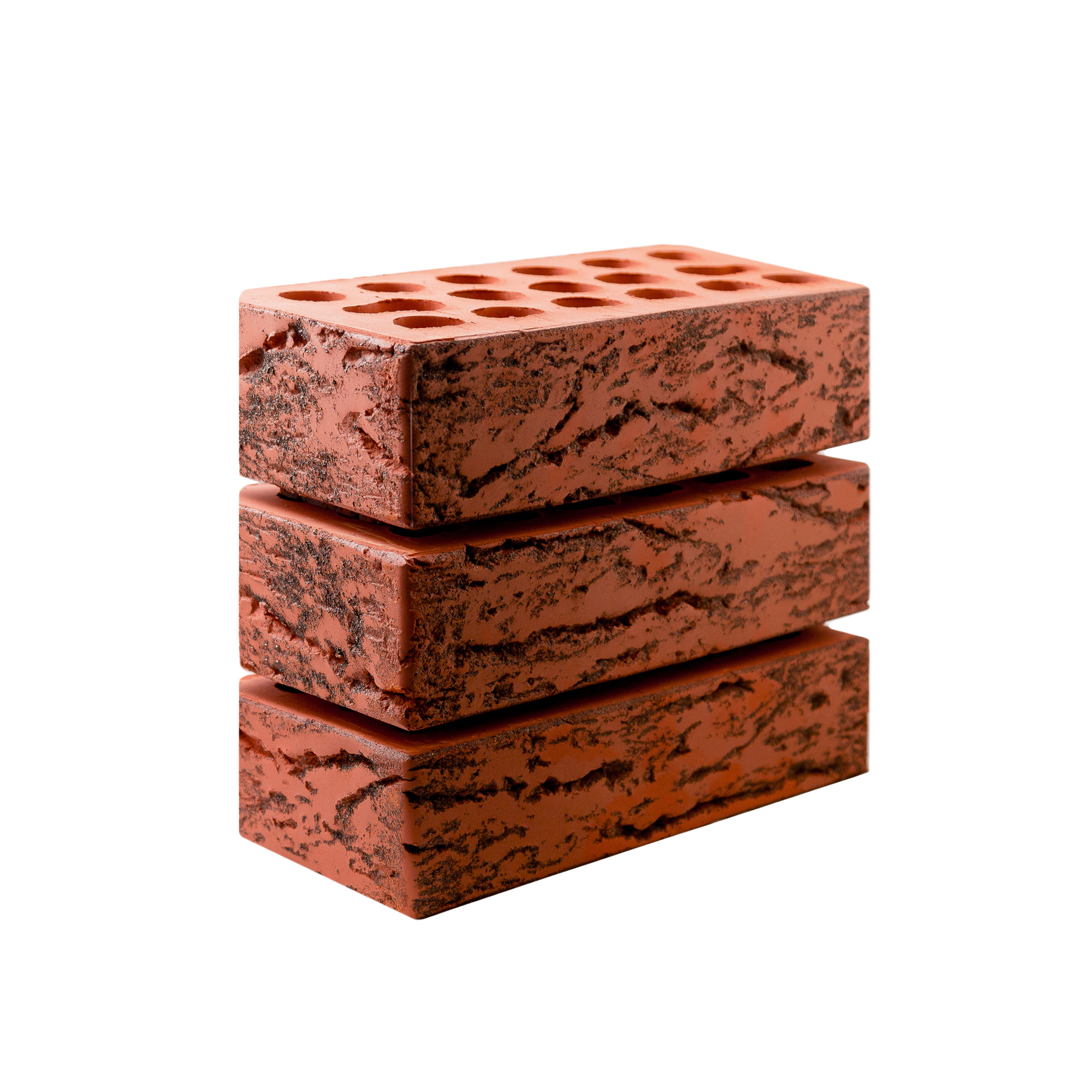 Керма Премиум кирпич лицевой 1НФ красный Lava Hard