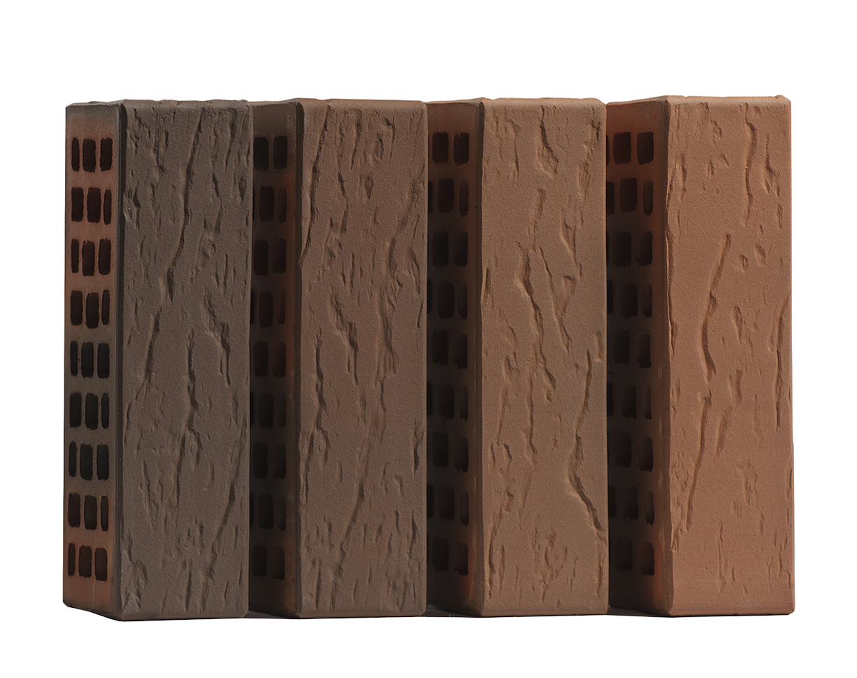 Кирпич лицевой Volgabrick Руст 1НФ №70