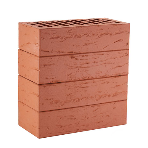 Кирпич ЛСР лицевой керамический пустотелый 1НФ красный рустик