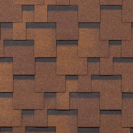 Гибкая черепица Технониколь Фокстрот Дуб коричневый