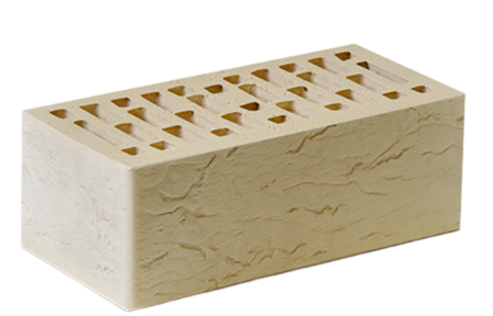 Маркинский кирпич лицевой 1.4НФ бежевый риф