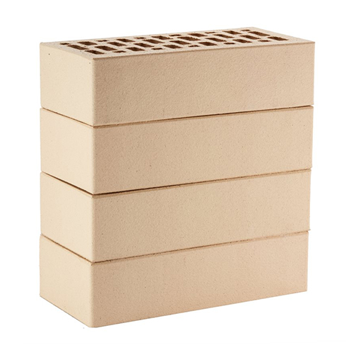 Кирпич ЛСР лицевой керамический пустотелый 1НФ слоновая кость гладкий