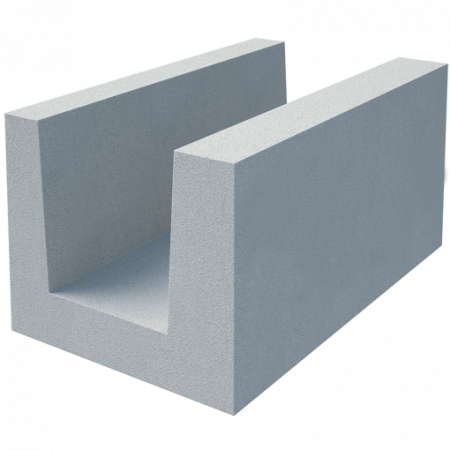 Газобетонный U-образный блок Build stone D500 500х300х250