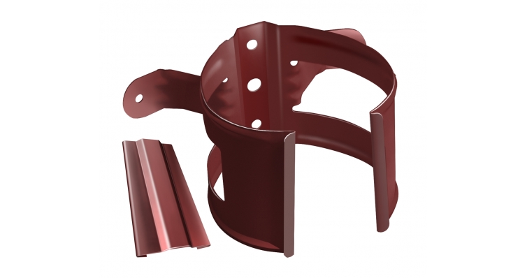 Кронштейн трубы на дерево 125*90мм окрашенный