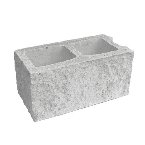 Блок пустотелый с двумя гранями колотой фактуры Besser паз