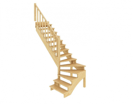 Лестница К-001м/1 без подступенков Л сосна