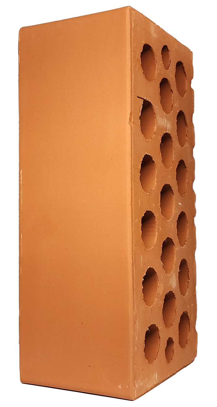 Ключищинский кирпич лицевой 1НФ персик гладкий