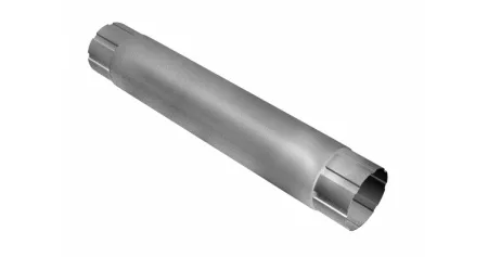 Круглая труба соединит. 1м Aluzinc 125*90мм
