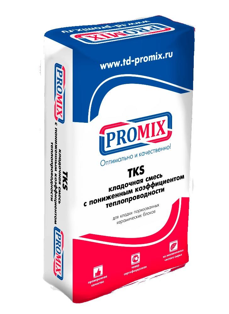 Теплоизоляционный кладочный раствор Promix TKS 202 серый 20 кг