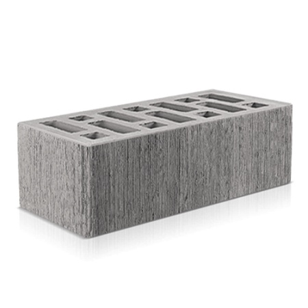 Кирпич лицевой Старый Оскол 1,4НФ серый бархат