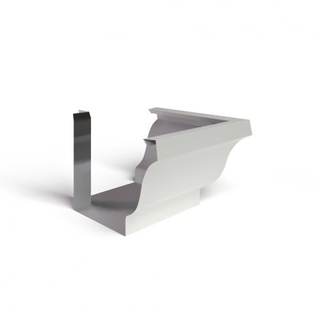 Угол желоба 120х86 наружный полиэстер RAL9003