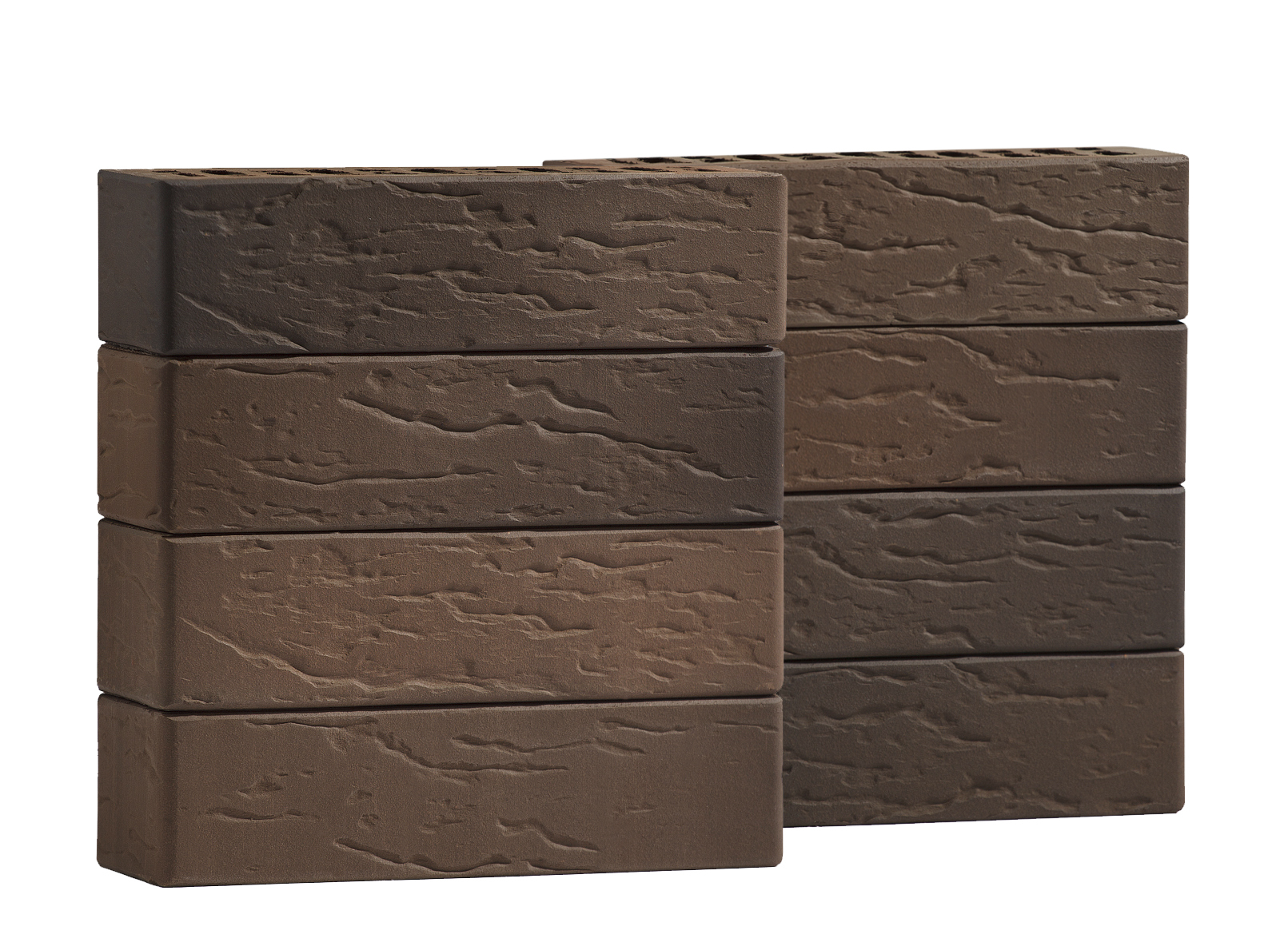 Кирпич лицевой Volgabrick Руст 0,7НФ №70