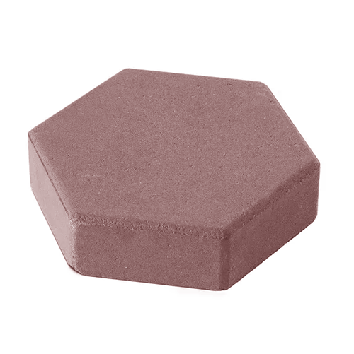 Брусчатка вибролитье Арт Альянс Шестигранник 188 х 170 х 45 Красный