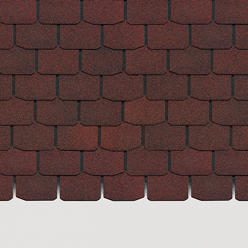 Гибкая черепица Docke Standart Крона Красный