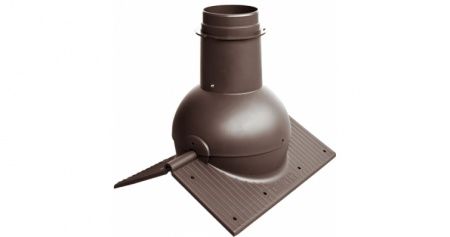Коньковый элемент Pipe-Cone коричневый