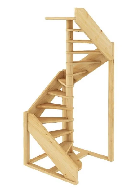 Лестница ЛС-1.2хм без подступенков П дуб