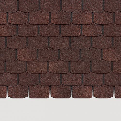Гибкая черепица Docke Standart Крона Коричневый