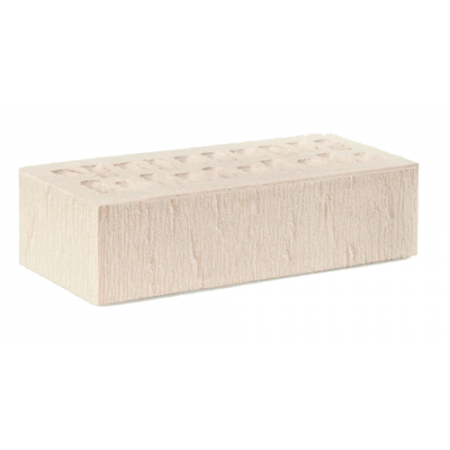 Ижевский кирпич лицевой 1НФ Гляссе Премиум (белые сливки) бархат